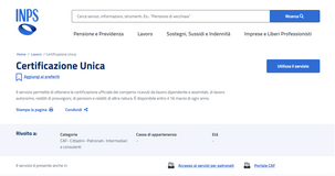Certificazione Unica INPS 2024: le istruzioni per richiederla