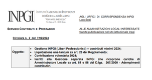 Giornalisti liberi professionisti e Co.co.co: i contributi INPGI minimi 2024