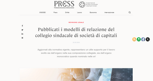 Società di capitali: i modelli di relazione del collegio sindacale