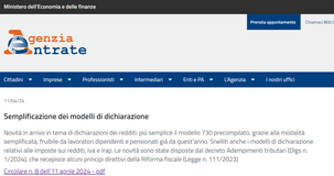 Arriva il modello 730 semplificato: le novità della riforma fiscale nella circolare AdE