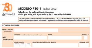 Dichiarazione dei redditi 2024, nuova scheda per l'8 per mille IRPEF