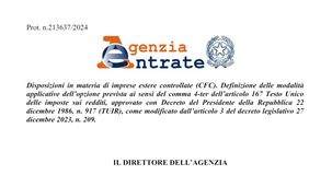 CFC: requisiti e istruzioni per l'applicazione dell'imposta sostitutiva