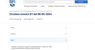 Malattia, maternità e paternità 2024: gli importi per calcolare le indennità INPS