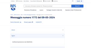 Certificato di pensione INPS 2024: le novità del modello ObisM