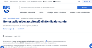 Bonus asilo nido 2024: importi in pagamento per oltre 90.000 domande accolte 
