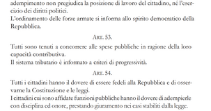 L'articolo 53 della Costituzione