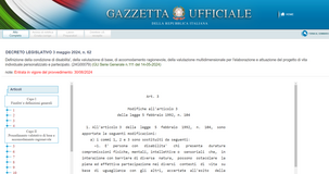 Legge 104: la nuova definizione di disabilità all'articolo 3