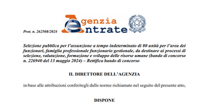 Concorso Agenzia delle Entrate: più posti per le risorse umane, 148 assunzioni 