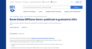 Bando Estate INPSieme Senior 2024: pubblicate le graduatorie 