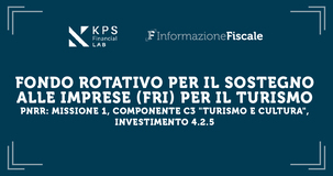 Bando FRI- Tur: Fondo Rotativo per il sostegno alle Imprese per il Turismo