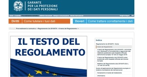 Privacy: cosa prevede il GDPR, Regolamento europeo sulla protezione dei dati