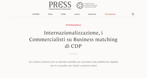 Business matching, commercialisti: un codice premium per l'accesso alla piattaforma digitale di CdP
