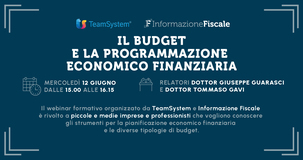 Il budget e la programmazione economico finanziaria: il webinar del 12 giugno 2024