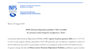 Pensioni dipendenti pubblici: la spesa supera i 90 miliardi 