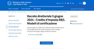 Credito d'imposta ricerca e sviluppo: i modelli per i certificatori 
