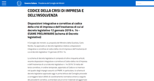 Crisi d'impresa: approvato il decreto con le correzioni al codice