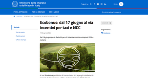 Ecobonus auto 2024: dal 17 giugno domande per taxi e NCC 