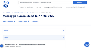 Riscatto TFR/TFS: nuova procedura di domanda online 