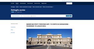 Quanto si guadagna con un tirocinio alla Corte di Cassazione?