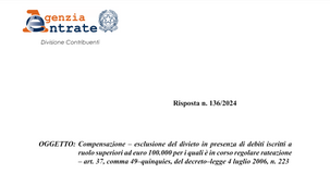 Divieto compensazione: non si applica nel caso di rateizzazione regolare dei debiti