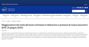 Maxi bonus per le assunzioni 2024: pubblicato il decreto sulla deduzione fino al 130 per cento 