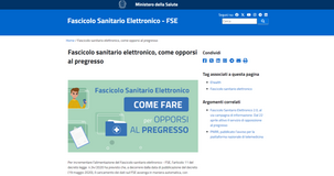 Fascicolo sanitario elettronico 2.0: scadenza per l'opposizione al 30 giugno