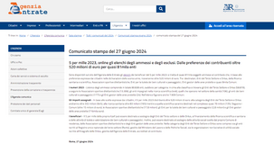 5 per mille 2023: più di 520 milioni di euro agli enti ammessi