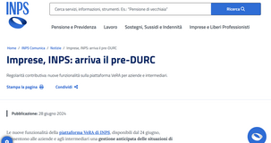 Piattaforma VERA: con il pre-DURC notifiche sulle scadenze per la regolarità contributiva