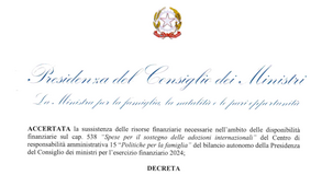 Bonus adozioni internazionali: via libera al contributo fino a 6.500 euro