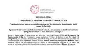 Commercialisti, a Londra il summit per la sostenibilità
