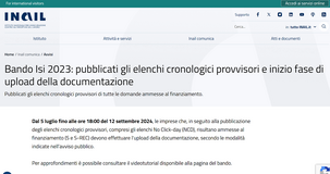 Bando ISI 2023: online le graduatorie, documenti da caricare entro il 12 settembre 