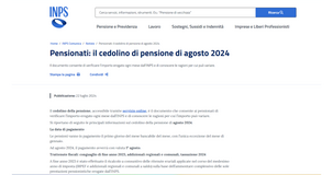Cedolino pensione agosto 2024: importo in aumento con il rimborso del modello 730