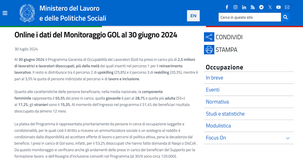 Programma Gol: 2,5 milioni i disoccupati presi in carico al 30 giugno 