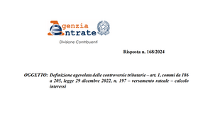 Definizione agevolata controversie tributarie: si applica il tasso di interesse alla data di definizione