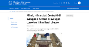 Contratti e accordi di sviluppo: rifinanziamento da 1,5 miliardi in arrivo 