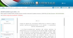 Credito d'imposta per investimenti pubblicitari anche per società e associazioni sportive