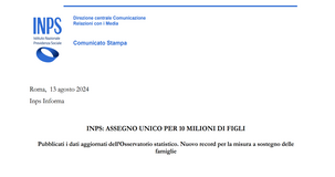 Assegno unico: 170 euro l'importo medio, prossimo pagamento dopo ferragosto 