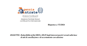 Interessi passivi: deduzione anche con adesione e conciliazione?