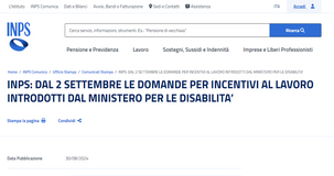 Bonus assunzione disabili under 35, domande al via dal 2 settembre
