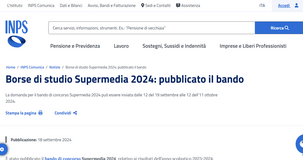 Bando Supermedia 2024: come fare domanda per le 11.800 borse di studio INPS
