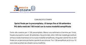 Modello 730/2024: poco più di metà delle dichiarazioni inviate con modalità semplificata