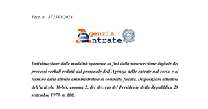 Firma digitale: le istruzioni delle Entrate per i processi verbali dei controlli