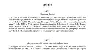 Superbonus e sismabonus: al via la comunicazione delle spese 2024 e 2025