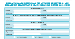 Servizi online Agenzia delle Entrate e ADER, delega unica all'intermediario: modulo e istruzioni
