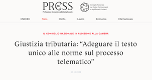 Giustizia tributaria, CNDCEC: richiesta di adeguamento del Testo unico alle regole del processo tributario