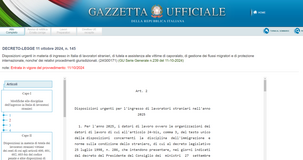 Decreto flussi: precompilazione della domanda dal 1° novembre 2024 