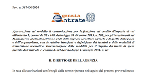 Imprese agricole: comunicazione per il credito d'imposta ZES unica entro il 18 novembre 2024