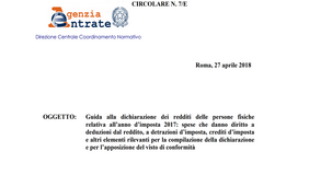 Dichiarazione dei redditi 2018: guida dell'Agenzia delle Entrate