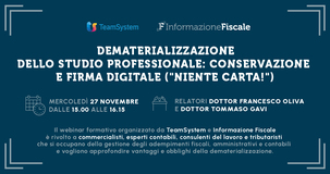 Dematerializzazione dello Studio Professionale: conservazione e firma digitale