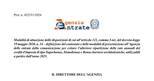 Superbonus e bonus edilizi: le istruzioni delle Entrate per la comunicazione antiusura